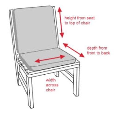 How to Measure a Chair for a Joined Cushion