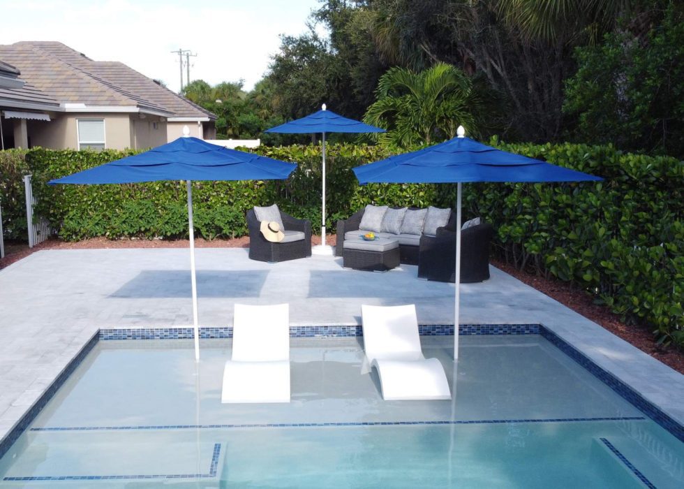 What are the best umbrellas for inpool use? FiberBuilt Umbrellas